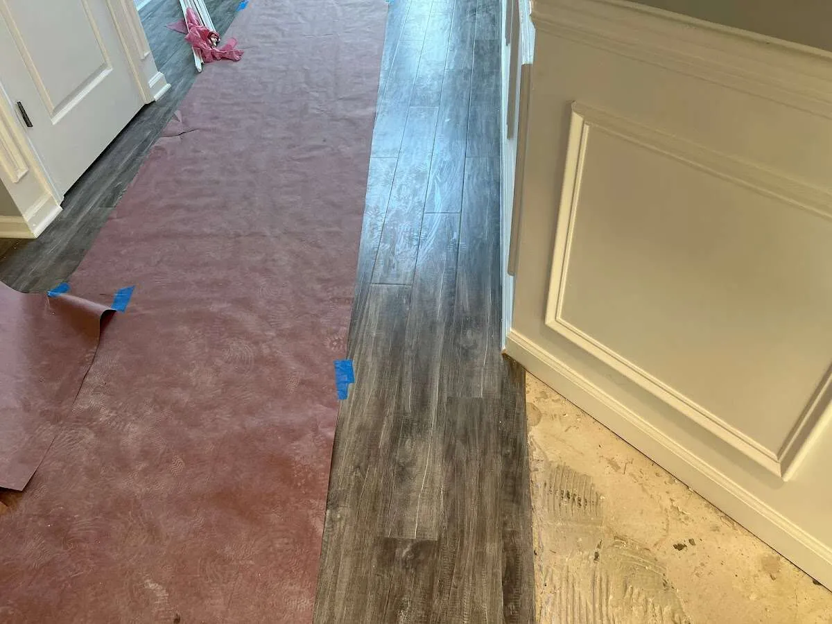 Completed marble shower restoration in Mount Holly